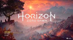 Horizon Zero Dawn Title Screen